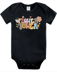 Flower Power – Retro Infant Bodysuit with Bold Floral Design