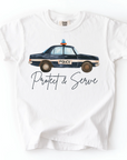 Protect & Serve – Police Support Neutral Youth Tee