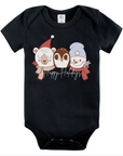 Happy Holidays – Peace Sign Winter Friends Infant Bodysuit