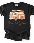 Protect & Serve – Firefighter Youth Tee with Fire Truck