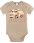Protect & Serve – Firefighter Baby Bodysuit with Fire Truck