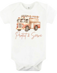Protect & Serve – Firefighter Baby Bodysuit with Fire Truck