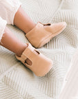 Weathered Brown T-Bar Baby Shoe