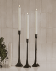 Fluted Taper Candles - Set of 3