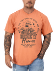 Obey Him – Mark 4:41 Men’s Christian T-Shirt