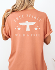 Free Spirit – Wild and Free Eagle Tee for Women | Graphic Shirt