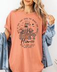 Obey Him – Mark 4:41 Women’s Christian T-Shirt