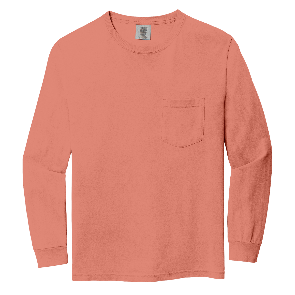 C4410 Comfort Colors® Custom Long-Sleeve Pocket Tee