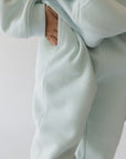 Future Is Bright Kids Sweatpants | Oversized Toddler Joggers | Sea Foam