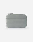 Closed Elevated Faith jewelry travel case showing its padded exterior and debossed logo