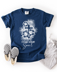 It Is Well With My Soul – Youth Christian Floral Cross T-Shirt