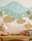 Dreamy Submarine Rattan Wall Décor