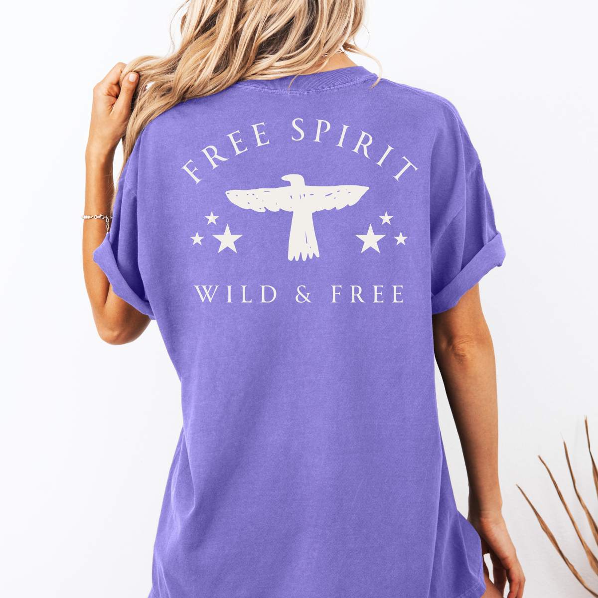 Free Spirit – Wild and Free Eagle Tee for Women | Graphic Shirt