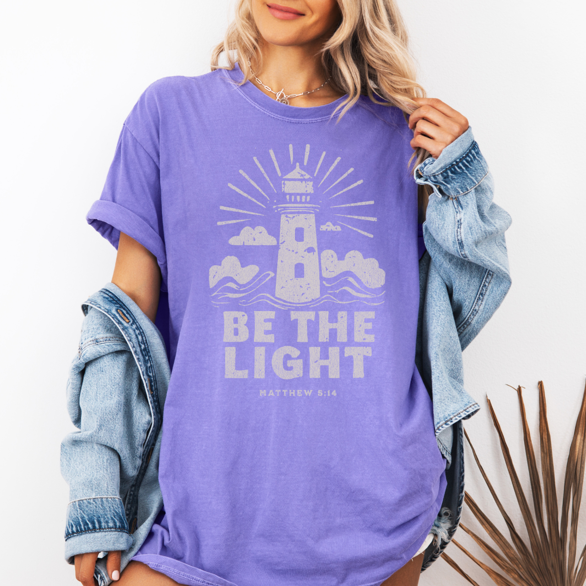 Be the Light – Matthew 5:14 Women’s Christian T-Shirt