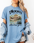 Bloom Where God Plants You – Women’s Christian T-Shirt