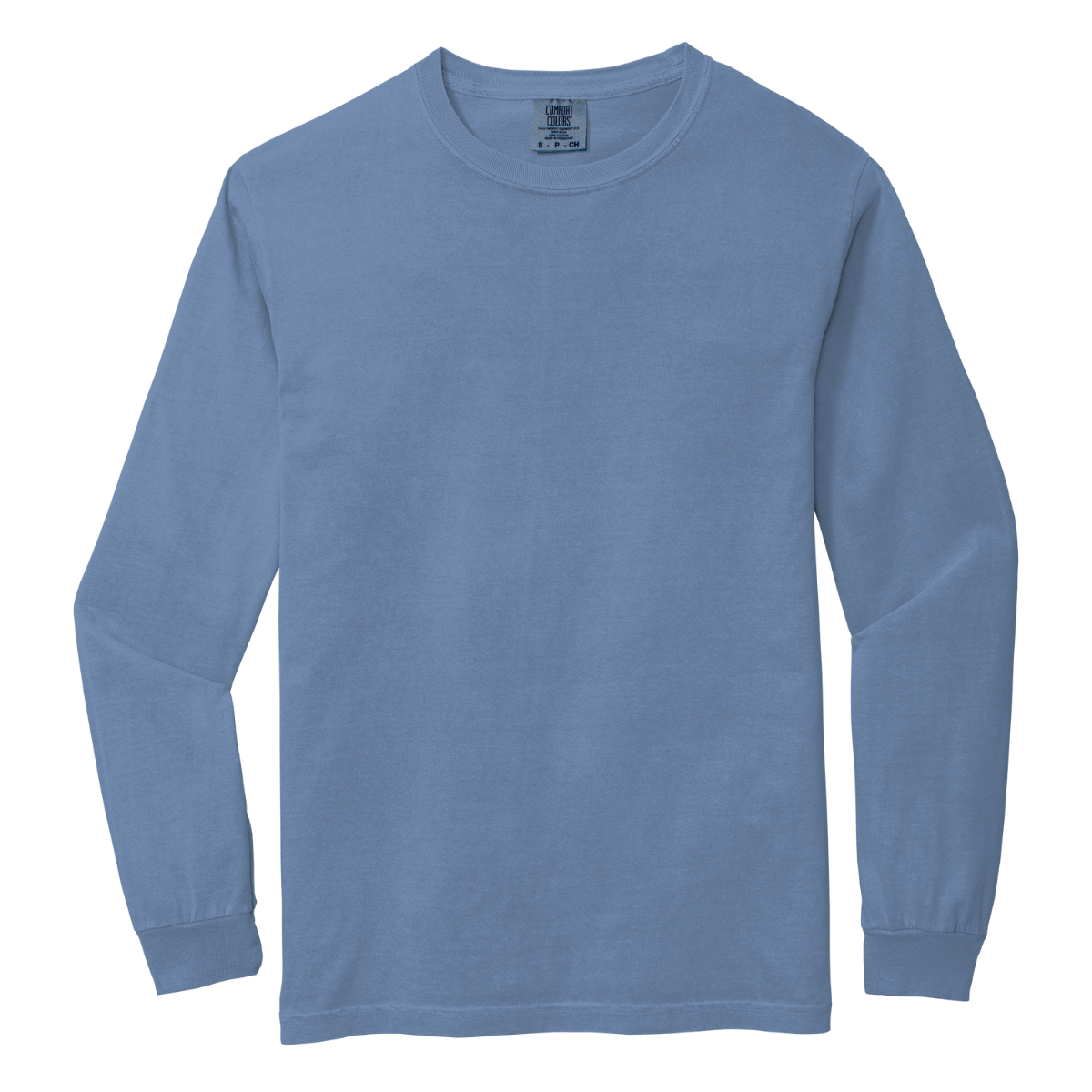 C6014 Comfort Colors Heavyweight Long-Sleeve T-Shirt – Garment-Dyed Custom Print Tee