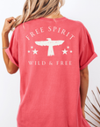 Free Spirit – Wild and Free Eagle Tee for Women | Graphic Shirt