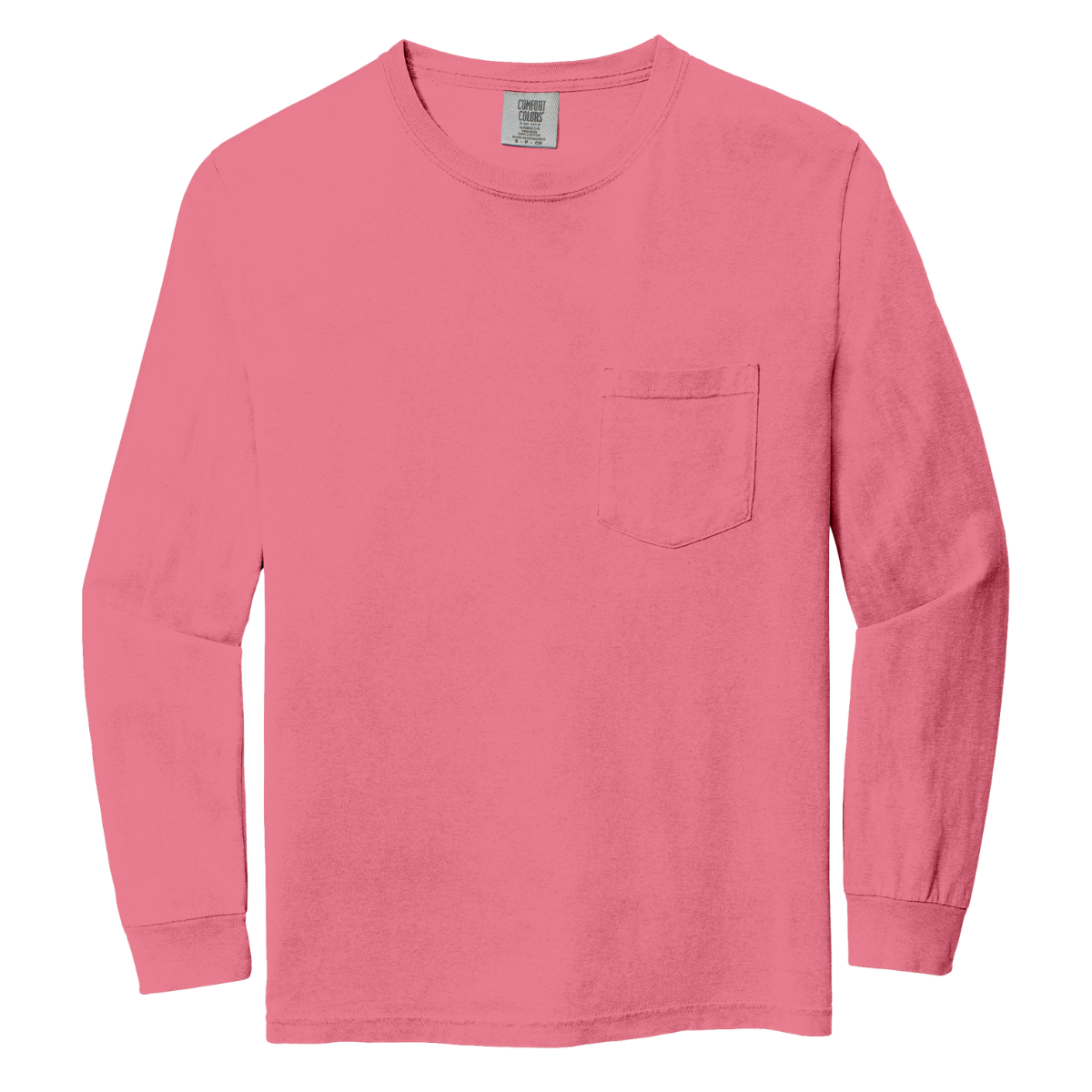 C4410 Comfort Colors® Custom Long-Sleeve Pocket Tee