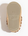 Weathered Brown Moccasin Baby Shoe
