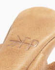 Weathered Brown Knotted Bow Baby Shoe