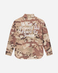 What a Friend in Jesus Camo Shacket