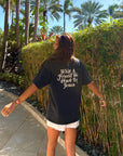 What a Friend in Jesus Heavyweight Tee – Black