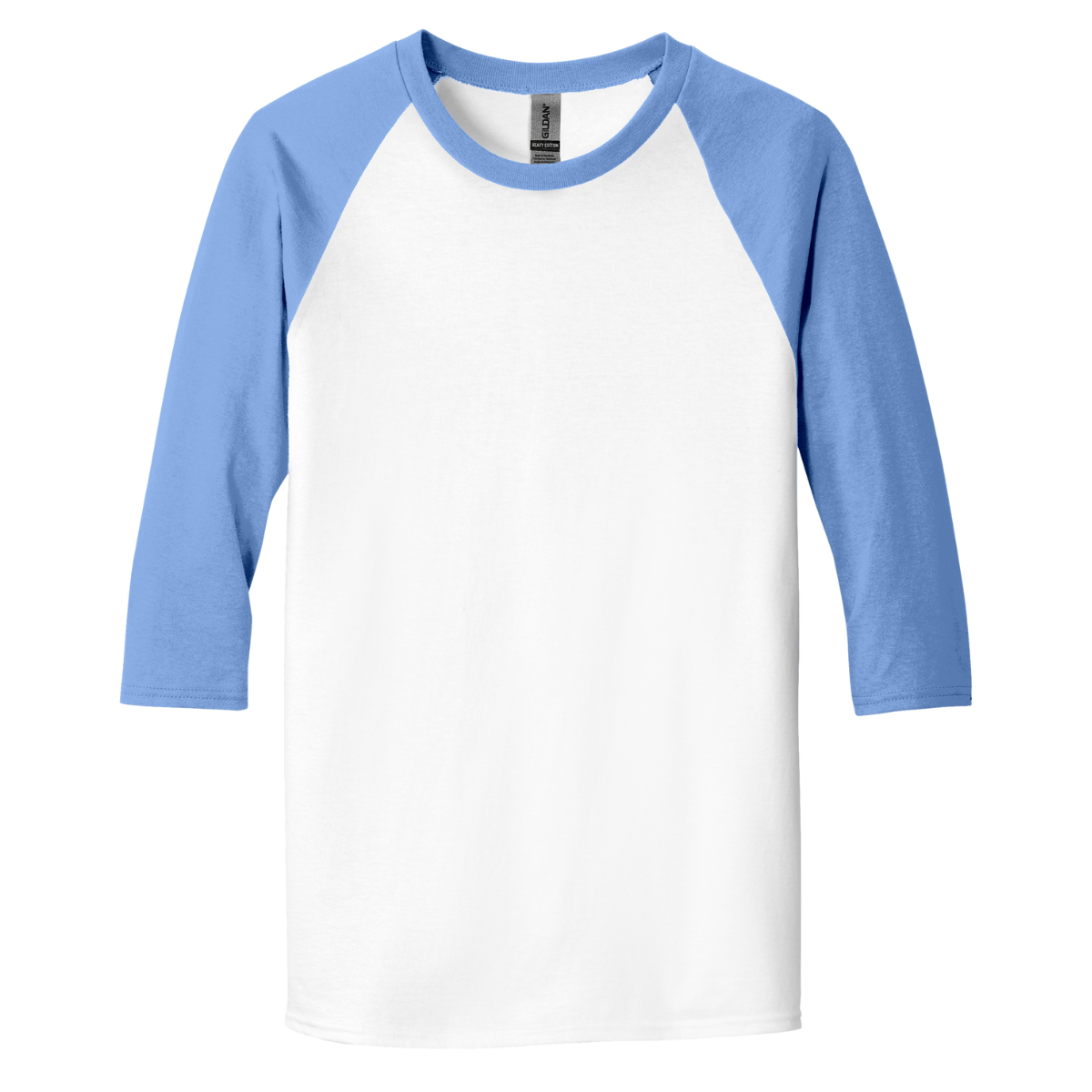 G570 Gildan® Heavy Cotton™ 3/4 Sleeve T-Shirt Custom Raglan Tee