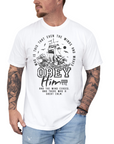 Obey Him – Mark 4:41 Men’s Christian T-Shirt