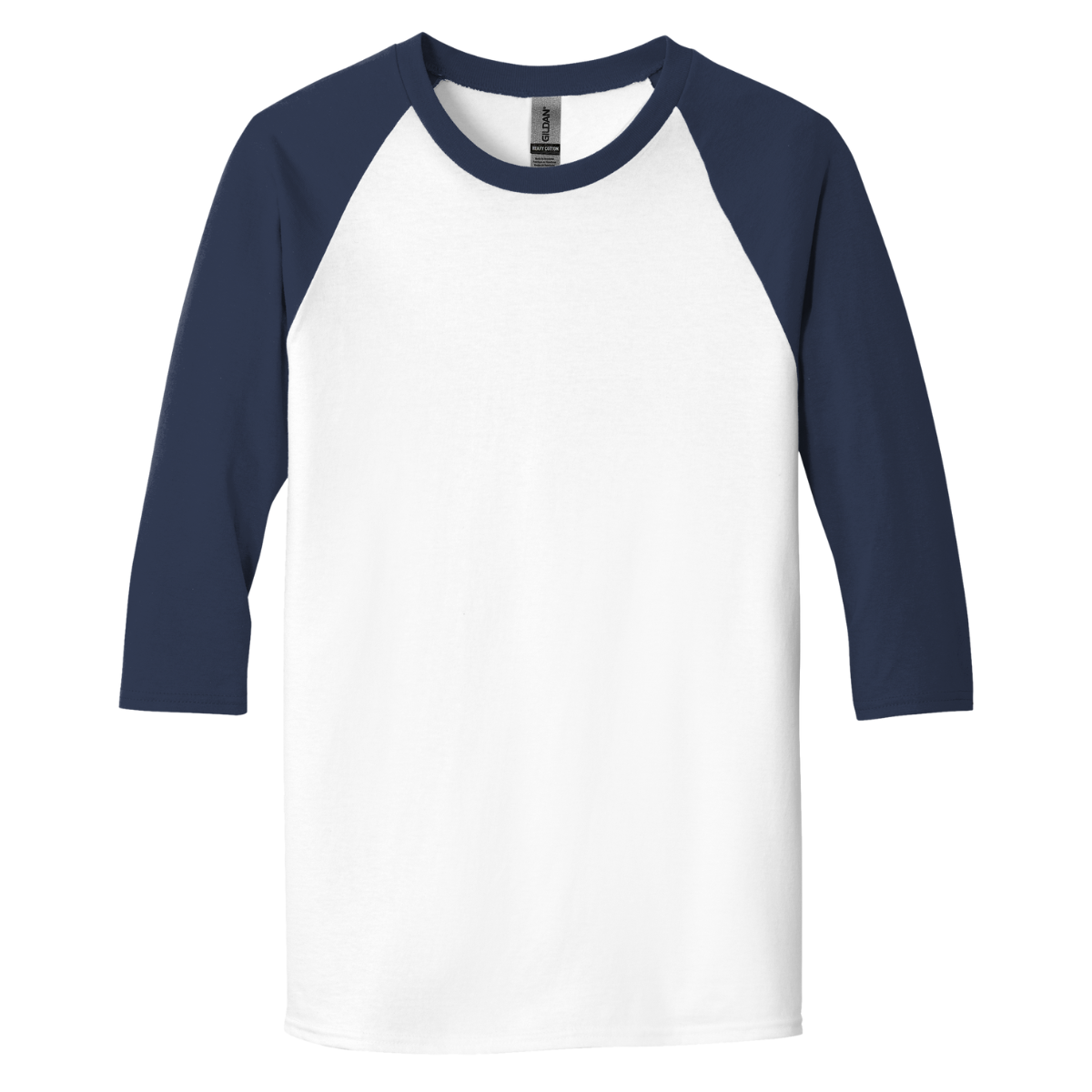 G570 Gildan® Heavy Cotton™ 3/4 Sleeve T-Shirt Custom Raglan Tee
