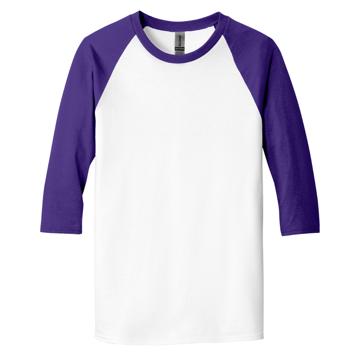 G570 Gildan® Heavy Cotton™ 3/4 Sleeve T-Shirt Custom Raglan Tee