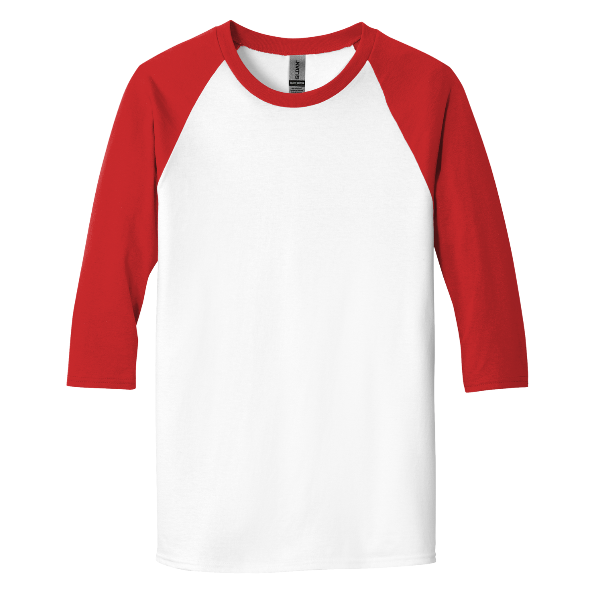 G570 Gildan® Heavy Cotton™ 3/4 Sleeve T-Shirt Custom Raglan Tee