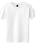 "Gildan youth blank tee in softstyle fit, ideal for printing or branding"