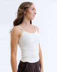 Wonder Cami Square Neck Cotton Stretch Layering Tank