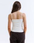 Wonder Cami Square Neck Cotton Stretch Layering Tank