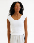 Wonder Tee Scoop Neck Fitted Cotton Tee