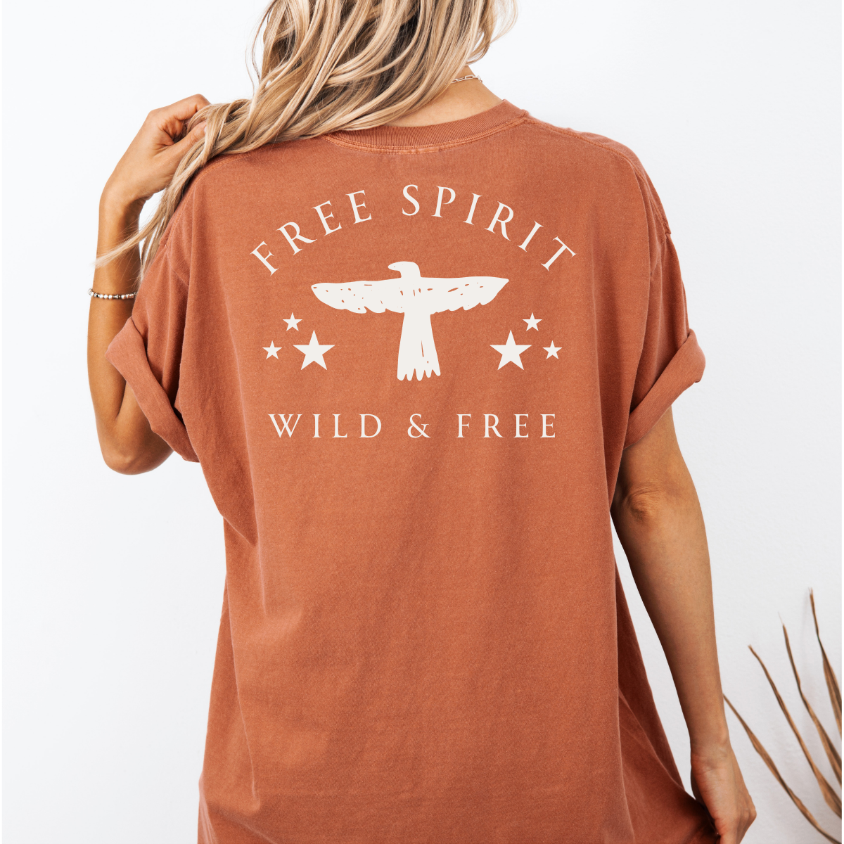 Free Spirit – Wild and Free Eagle Tee for Women | Graphic Shirt