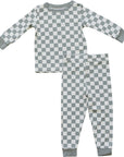 Light Green Checkered Bamboo Cozy Set