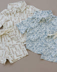Palm Tree Linen Button Up Shirt