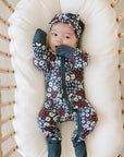 Americana Floral Ribbed Bamboo Zipper