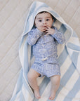 Seaside Stripe Hooded Towel