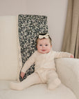 Liberty Floral + Coastal Plaid Lace Muslin Quilt