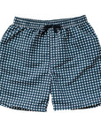 Navy Gingham Adult Men's Swim Shorts