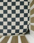 Charcoal Checkered Muslin Crib Sheet