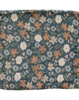 Midnight Floral Muslin Burp Cloth