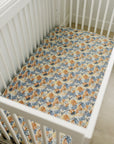 Paradise Palms Muslin Crib Sheet