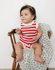 Red Stripe Bloomer Tank Set