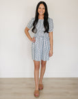 Adult Block Print Floral Dress