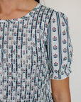 Adult Block Print Floral Dress