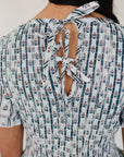 Adult Block Print Floral Dress