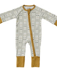 Ski Ribbed Bamboo Zipper One Piece